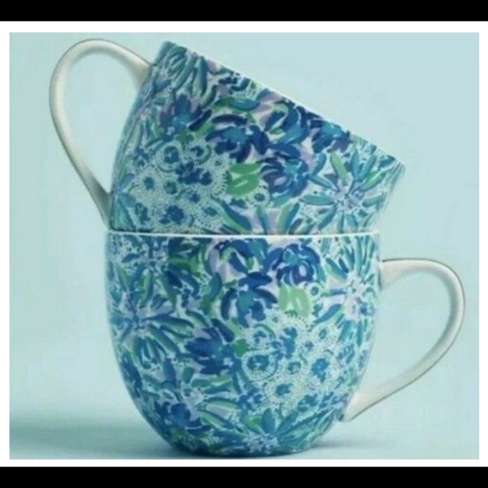 Brand New. Lilly Pulitzer Ceramic Mug Set.